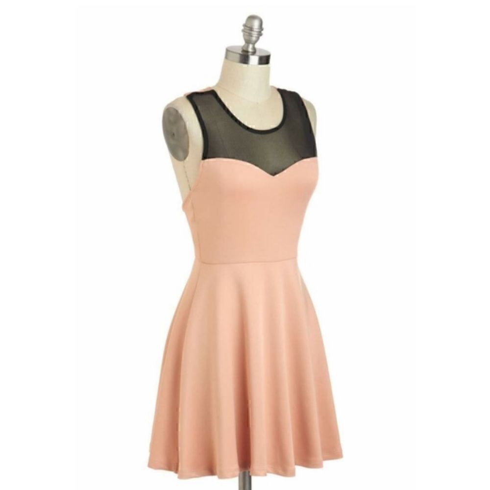 Twelfth&towne  Blush Dress with back bow.🤎